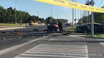 Three people in life-threatening condition following two-vehicle collision in Brampton