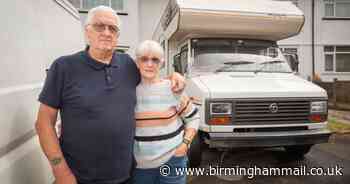 Couple forced to live on son's drive in campervan for two years
