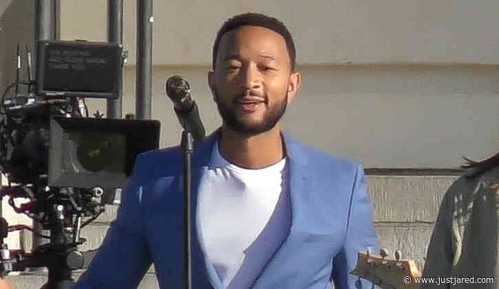 John Legend Gets Back to Work Filming a New Music Video