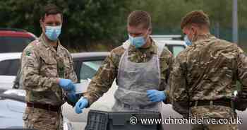 Army-run coronavirus testing centre opens in Sunderland