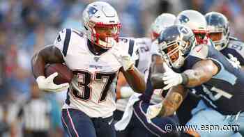 Patriots' Damien Harris an intriguing insurance policy at running back
