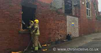 Footage from the scene as firefighters tackle blaze at church