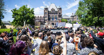 Hundreds marched in Toronto today against anti-Black racism - blogTO