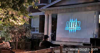 Someone in Toronto has created an outdoor movie theatre for their neighbours - blogTO