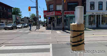 This is why Toronto's new pedestrian signals are covered in cardboard - blogTO