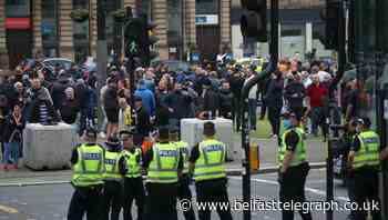 Police head off clash between groups in Glasgow amid statue protest