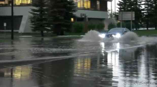 Hail, flooding in northeast Calgary from massive storm