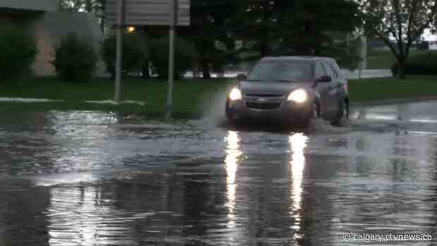 Southern Alberta soaked by severe thunderstorm Saturday