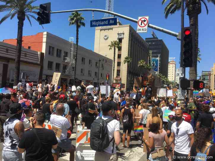 Thousands gather for Hollywood march as protesters return to streets across Southern California