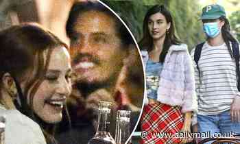 Cole Sprouse and Madelaine Petsch enjoy dinner with Margaret Qualley and sister Rainey in LA