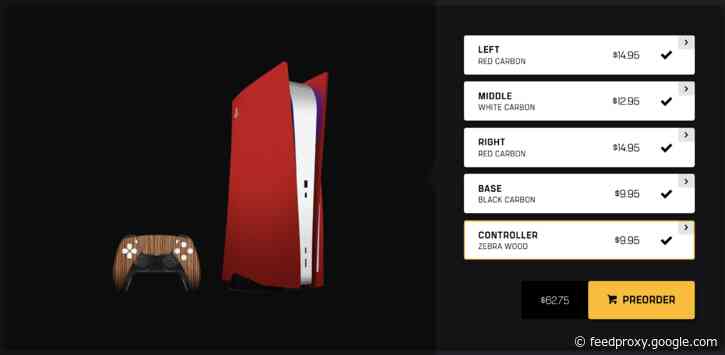 You can already customise  your PlayStation 5 skin