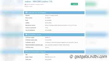 Realme C11 With Model Number RMX2185 Spotted on NBTC Certification Website