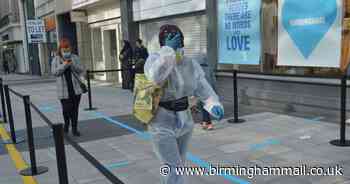 Primark shopper dresses in full PPE to shop at Birmingham store