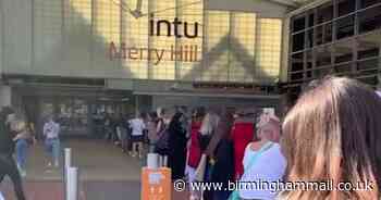 Watch as huge queues snake through intu Merry Hill as shops reopen
