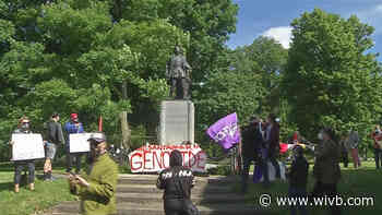 Protesters call for Columbus Park in Buffalo to be renamed