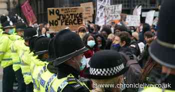 Police trawling CCTV to trace suspects after protests turned to disorder