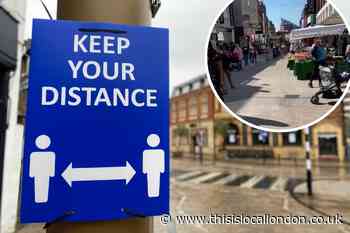 Hundred queue in Bromley's town centre as businesses reopen