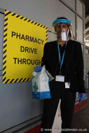 Drive-thru pharmacy at Northwick Park Hospital is popular