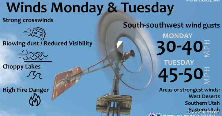 High winds, a red flag warning and cooler temperatures are in Utah’s forecast
