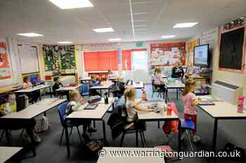 How many children returned to school in Warrington today