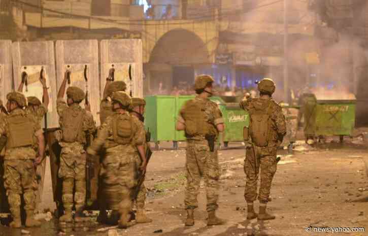 Lebanon army says arrests dozens after violent protests