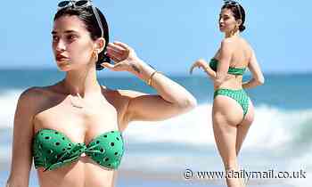 WAGS star Nicole Williams showcases her incredible bikini body while enjoying the waves in Malibu
