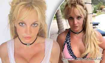 Britney Spears, 38, debuts her new bangs in sultry bikini photos