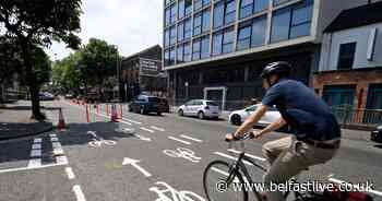 Dublin Road pop-up cycle lanes get positive response - Belfast Live