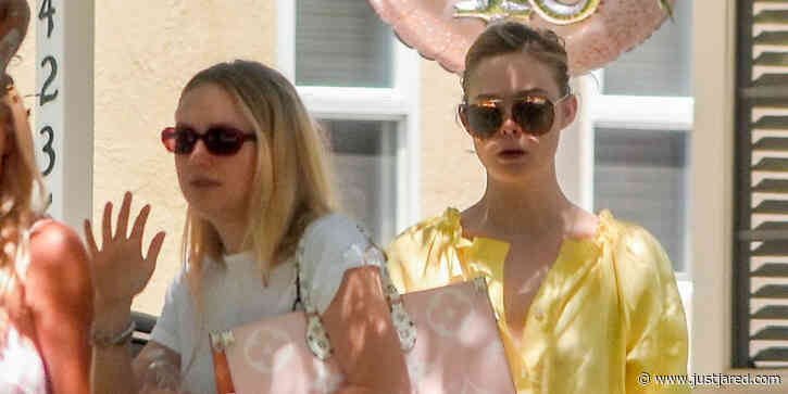 Sisters Dakota & Elle Fanning Stop By Sweet 16 Party For a Friend