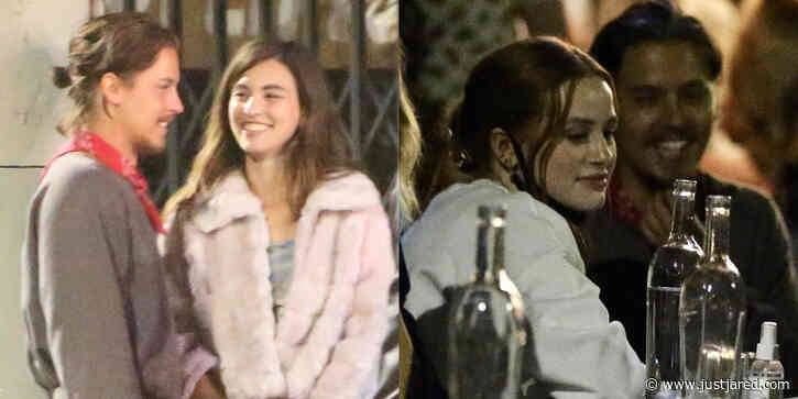 Cole Sprouse Has Dinner Out With Sisters Margaret & Rainey Qualley in LA