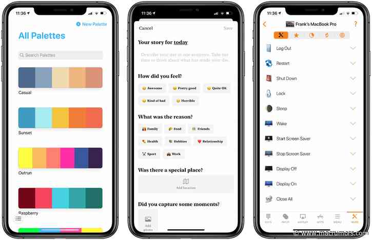 App Recap: Pastel, Punkt, Remote Control for Mac and Major App Updates