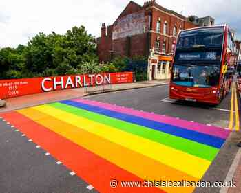 Rainbow crossings return to Greenwich in support of Gay Pride