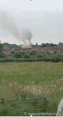 VIDEO: Blaze at York house - fire fighters in attendance