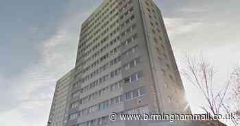 Dramatic moment lightning struck tower block caught on camera