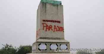 Havelock statue in Sunderland vandalised - daubed with 'racist' and 'parasite'