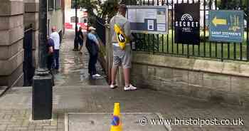 Cenotaph protesters accused of urinating against historic church