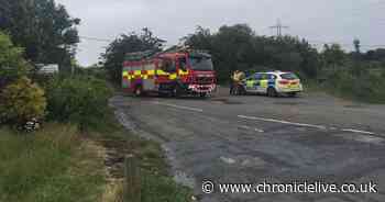 Emergency services put out 'controlled' fire in North Tyneside scrap yard