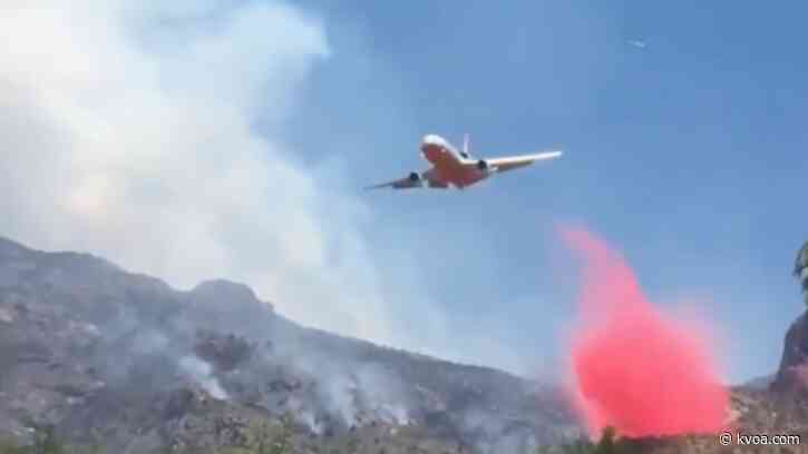 Crews continuing to battle the Bighorn Fire; about 15,000 acres burned