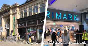 Shoppers queue outside Sports Direct and Primark in Bolton as shopping centres reopen after lockdown - Manchester Evening News