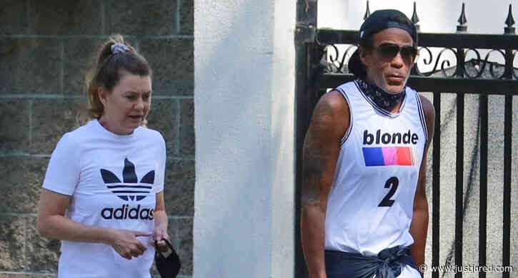 Ellen Pompeo Goes for a Hike with Husband Chris Ivery