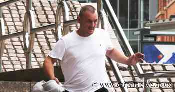 Thief who stabbed shop worker with needle says he was blinded by wet floor sign