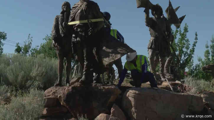 City of Albuquerque removes statue of Juan de Oñate in Old Town