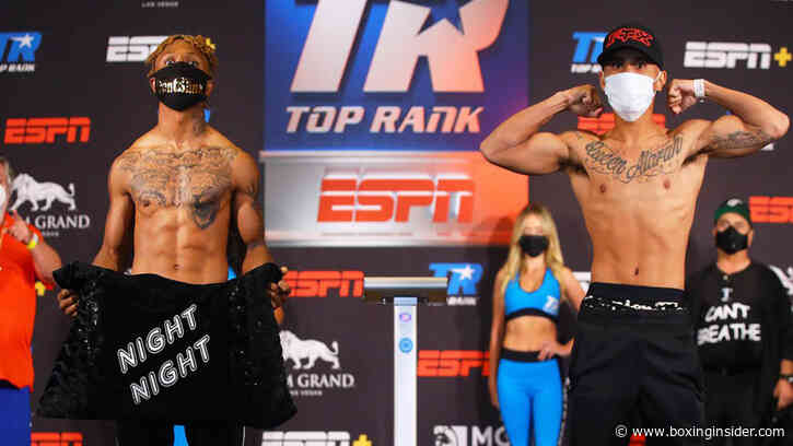 Joshua Greer Jr vs Mike Plania Weigh-Results