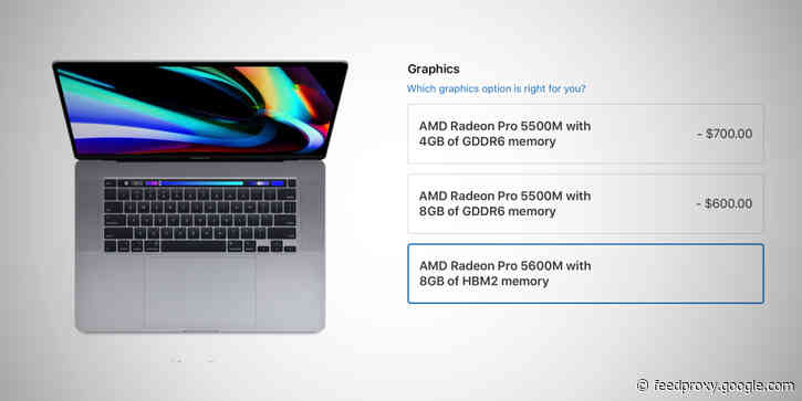 [U: SSD Kits now available] Apple adds new high-end GPU option for 16-inch MacBook Pro, SSD upgrade kit for Mac Pro