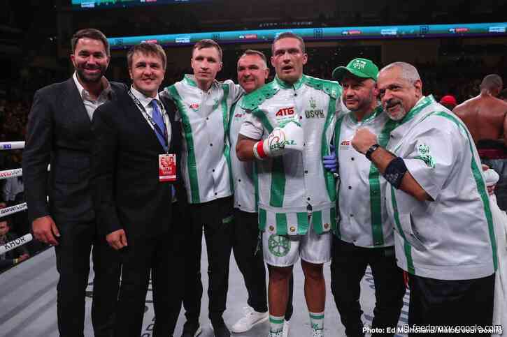 Usyk’s promoter reacts to Arum saying he should fight Whyte to prove mandatory status