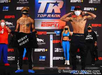 Official Weigh-in: Joshua Greer Jr. vs. Mike Plania