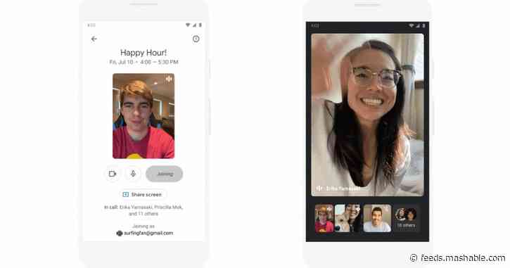 Google Meet gets its own tab in your phone's Gmail