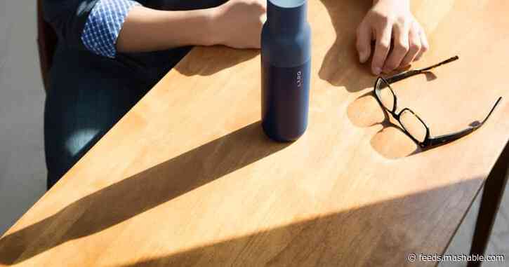 This reusable bottle cleans itself and is on sale