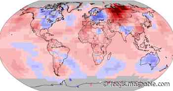 There's an extremely warm blotch on Earth right now