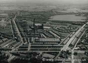 Mills dominate aerial photo of area around Deane Church Lane
